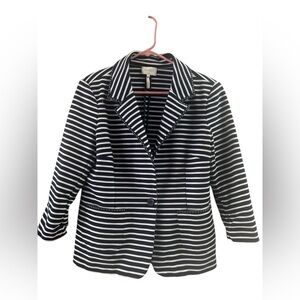 Laundry blue striped blazer jacket